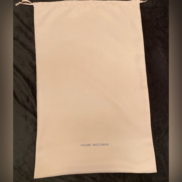 STUART WEITZMAN oblong oversized drawstring mauve/pinkish dust bag VVGUC++ - Picture 2 of 8